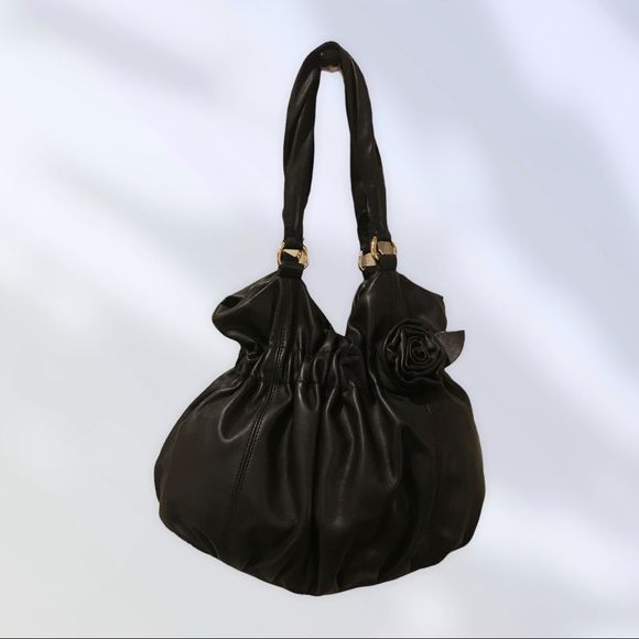 Anne Klein Bags Anneklein For In Bloom Black Shoulder Bag Leather